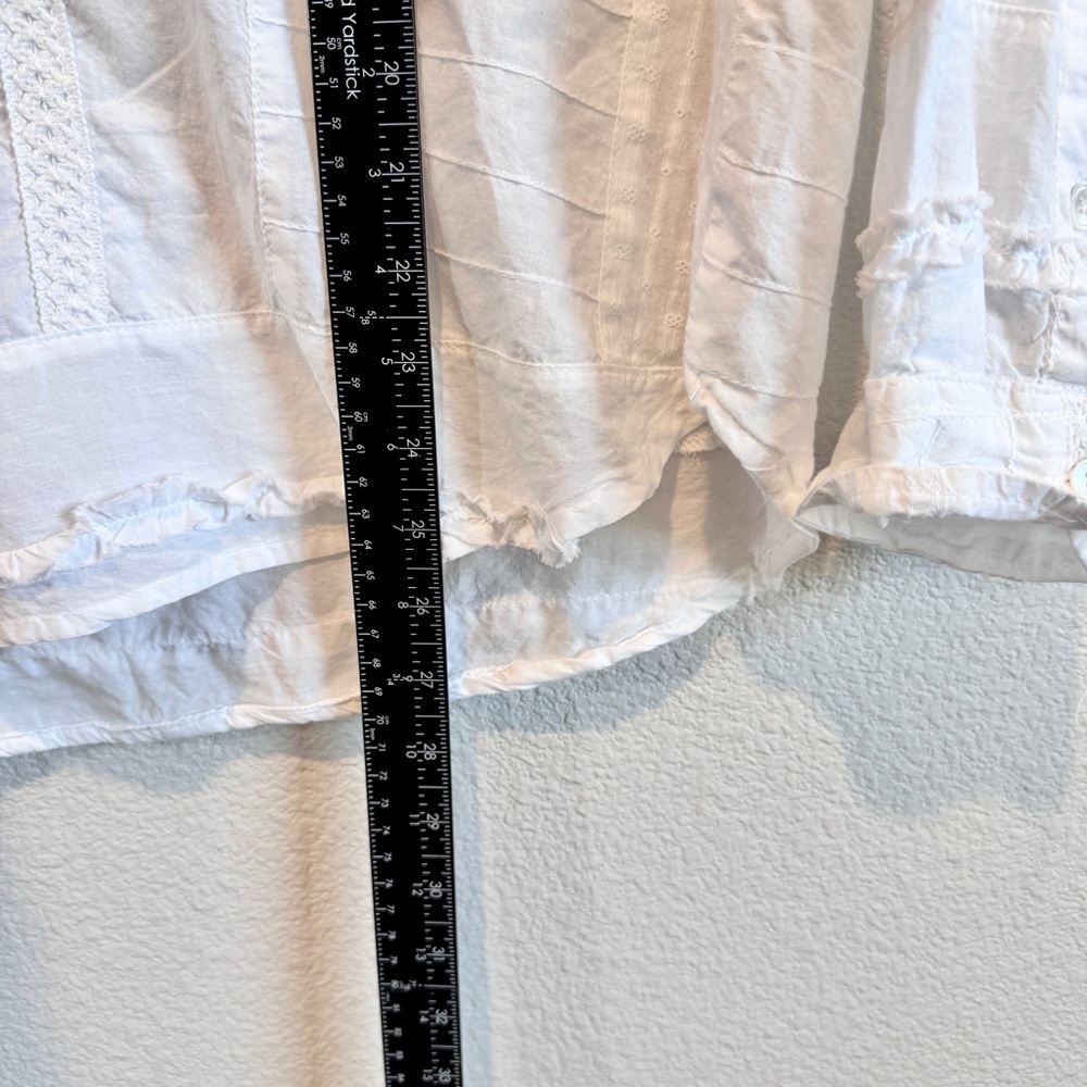 Dylan Boho Patchwork White Button Down Cottagecor… - image 8